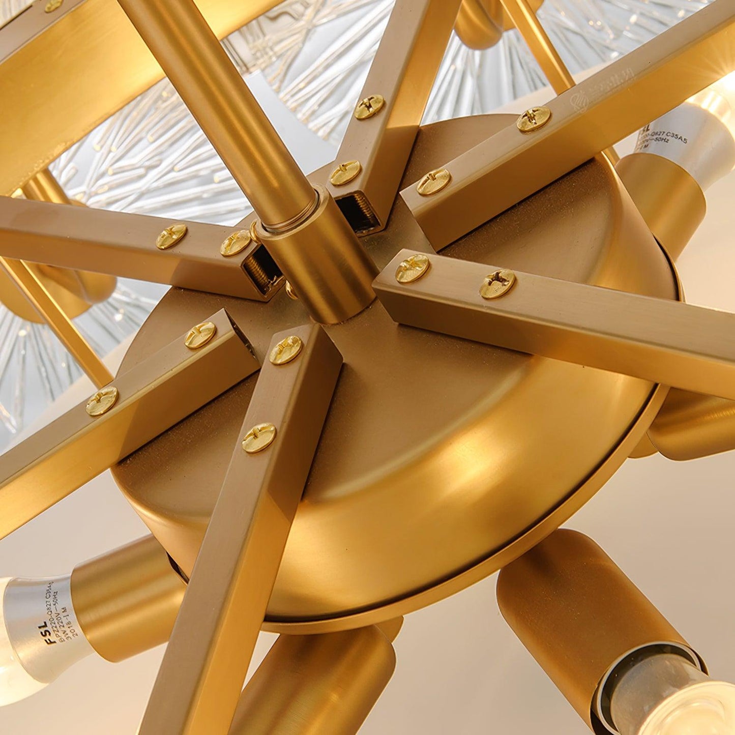 Aster Crystal Chandelier - Elegant Design with Adjustable Height & LED