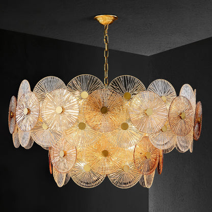 Aster Crystal Chandelier - Elegant Design with Adjustable Height & LED