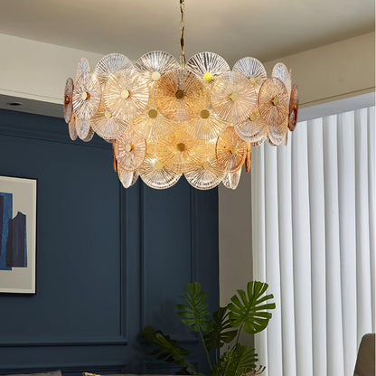 Aster Crystal Chandelier - Elegant Design with Adjustable Height & LED