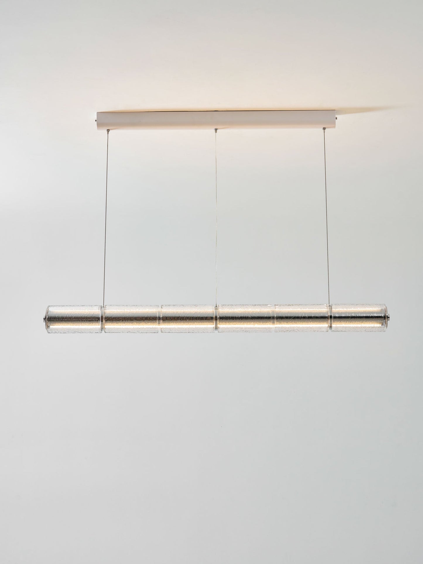 Mcdade Segmented Glass Chandelier - Elegant Design, Adjustable Height