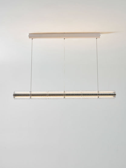 Mcdade Segmented Glass Chandelier - Elegant Design, Adjustable Height