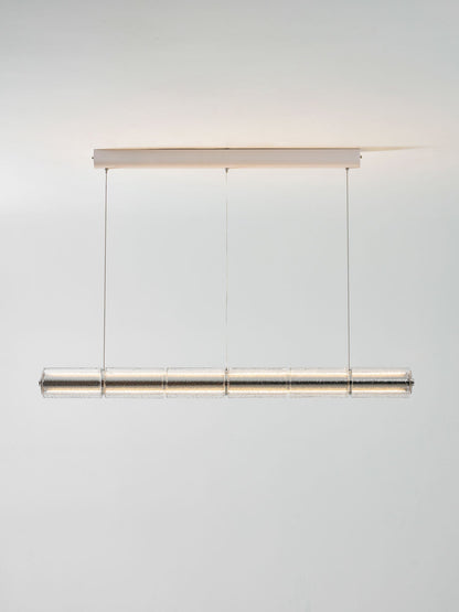 Mcdade Segmented Glass Chandelier - Elegant Design, Adjustable Height
