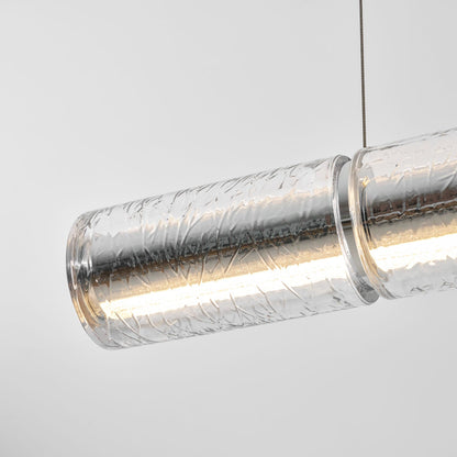 Mcdade Segmented Glass Chandelier - Elegant Design, Adjustable Height