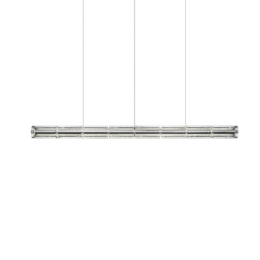 Mcdade Segmented Glass Chandelier - Elegant Design, Adjustable Height