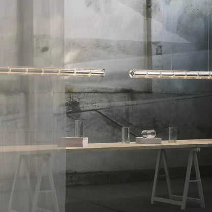 Mcdade Segmented Glass Chandelier - Elegant Design, Adjustable Height