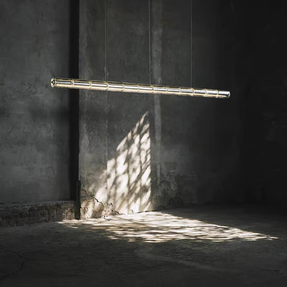 Mcdade Segmented Glass Chandelier - Elegant Design, Adjustable Height
