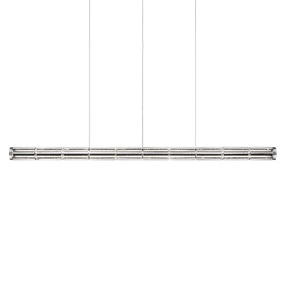 Mcdade Segmented Glass Chandelier - Elegant Design, Adjustable Height