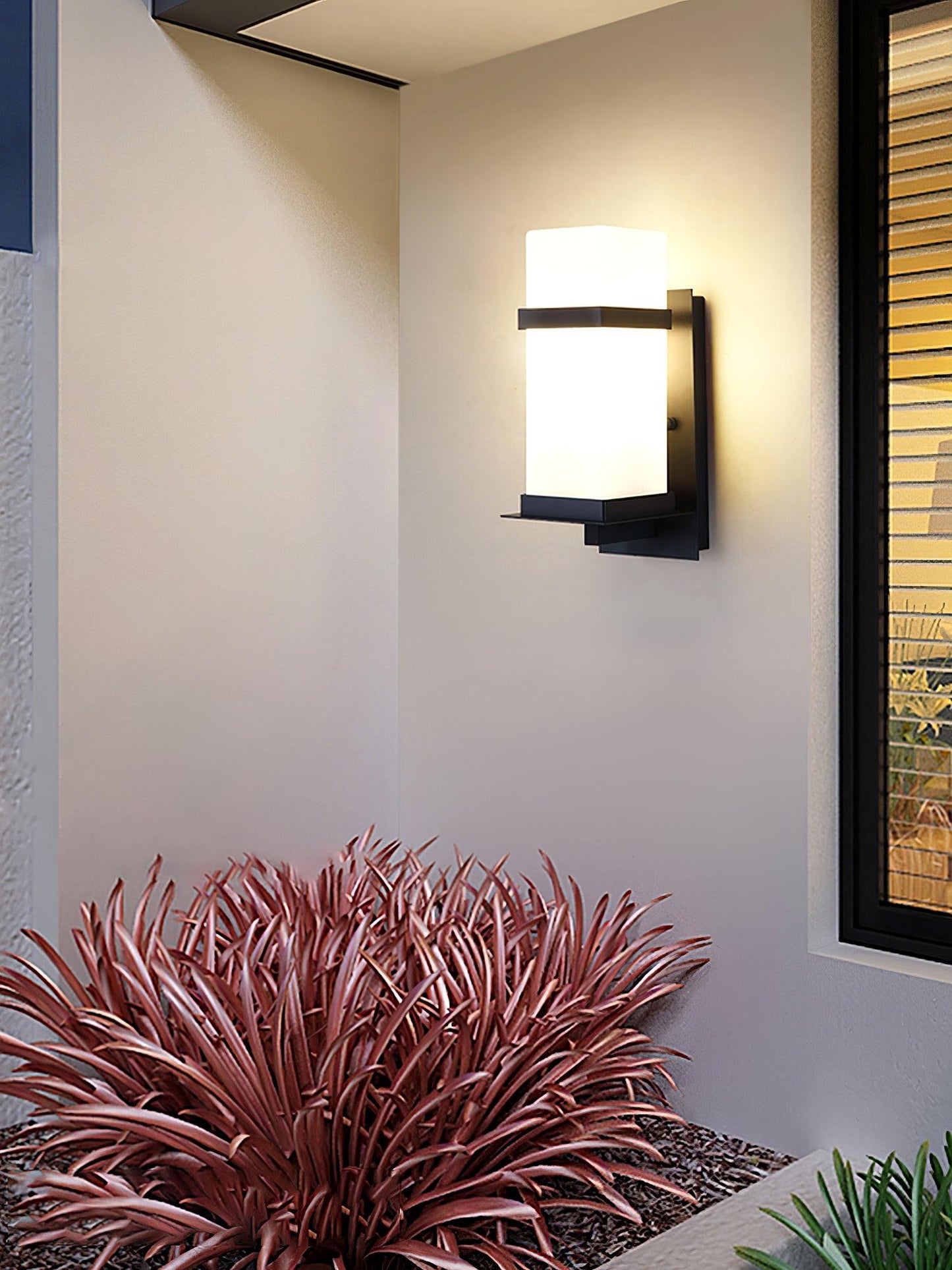 Mcdade Outdoor Wall Light - Solar-Powered, Waterproof Design