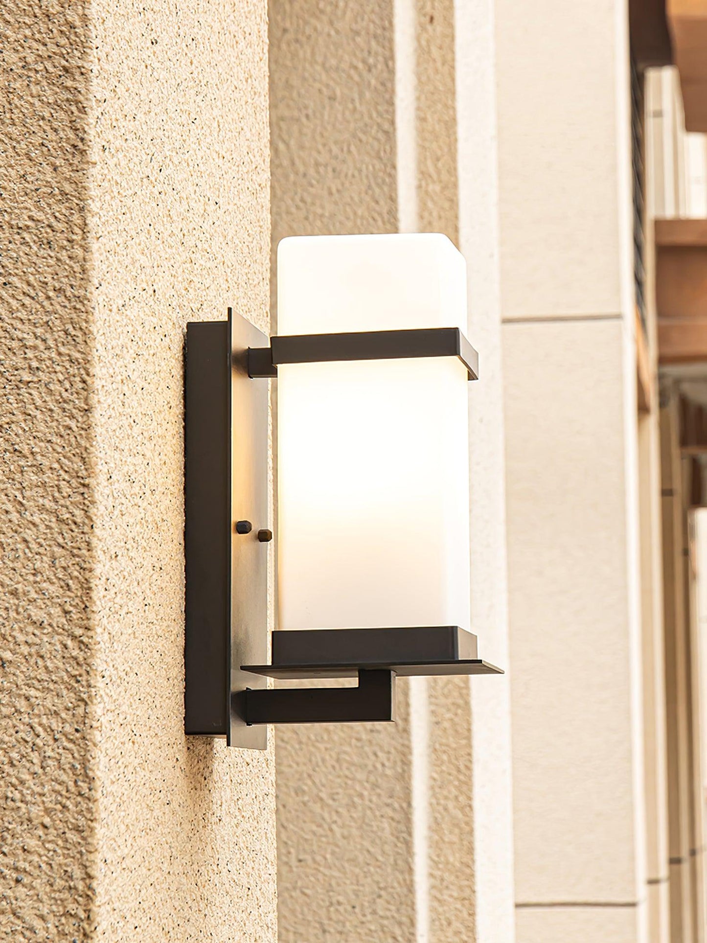 Mcdade Outdoor Wall Light - Solar-Powered, Waterproof Design