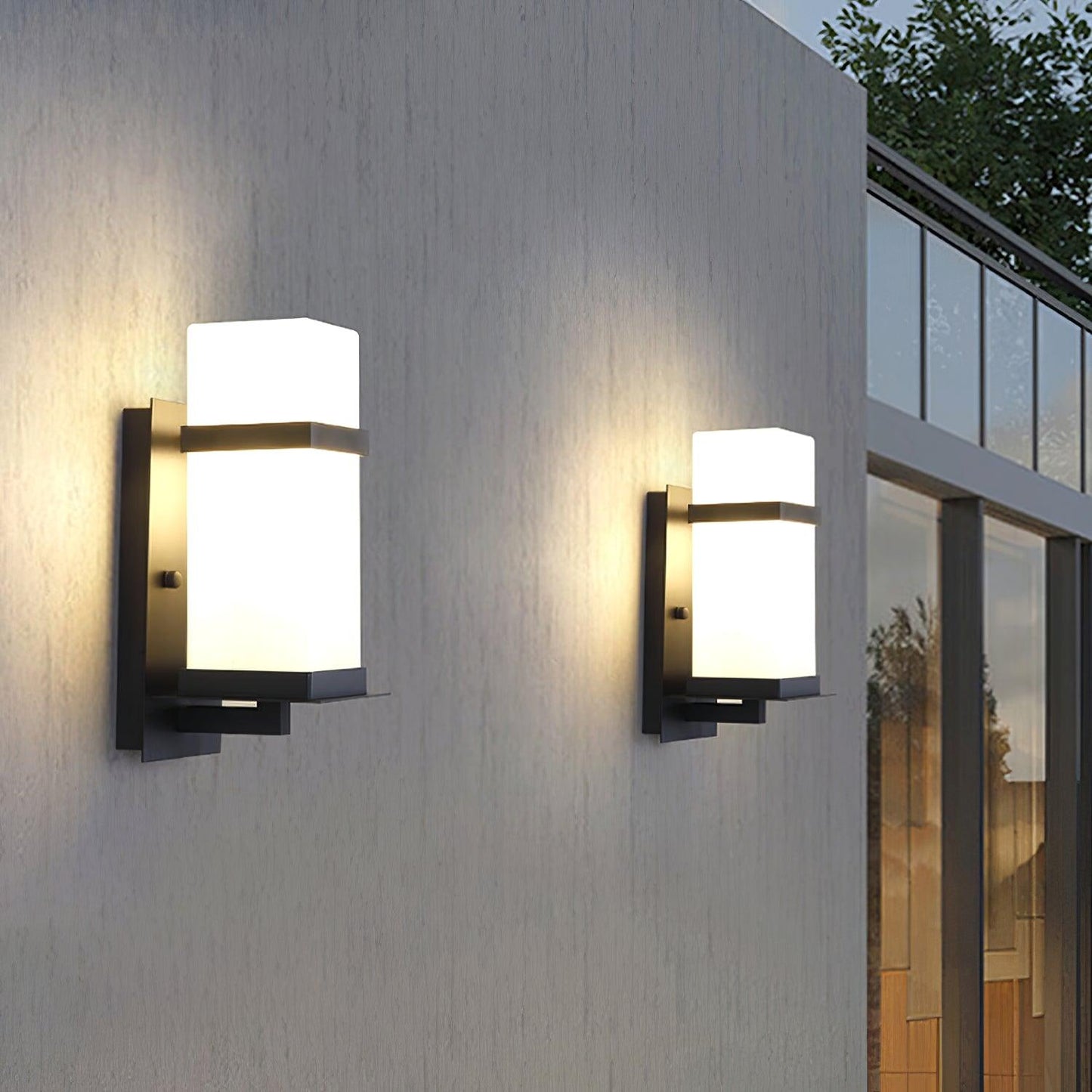 Mcdade Outdoor Wall Light - Solar-Powered, Waterproof Design