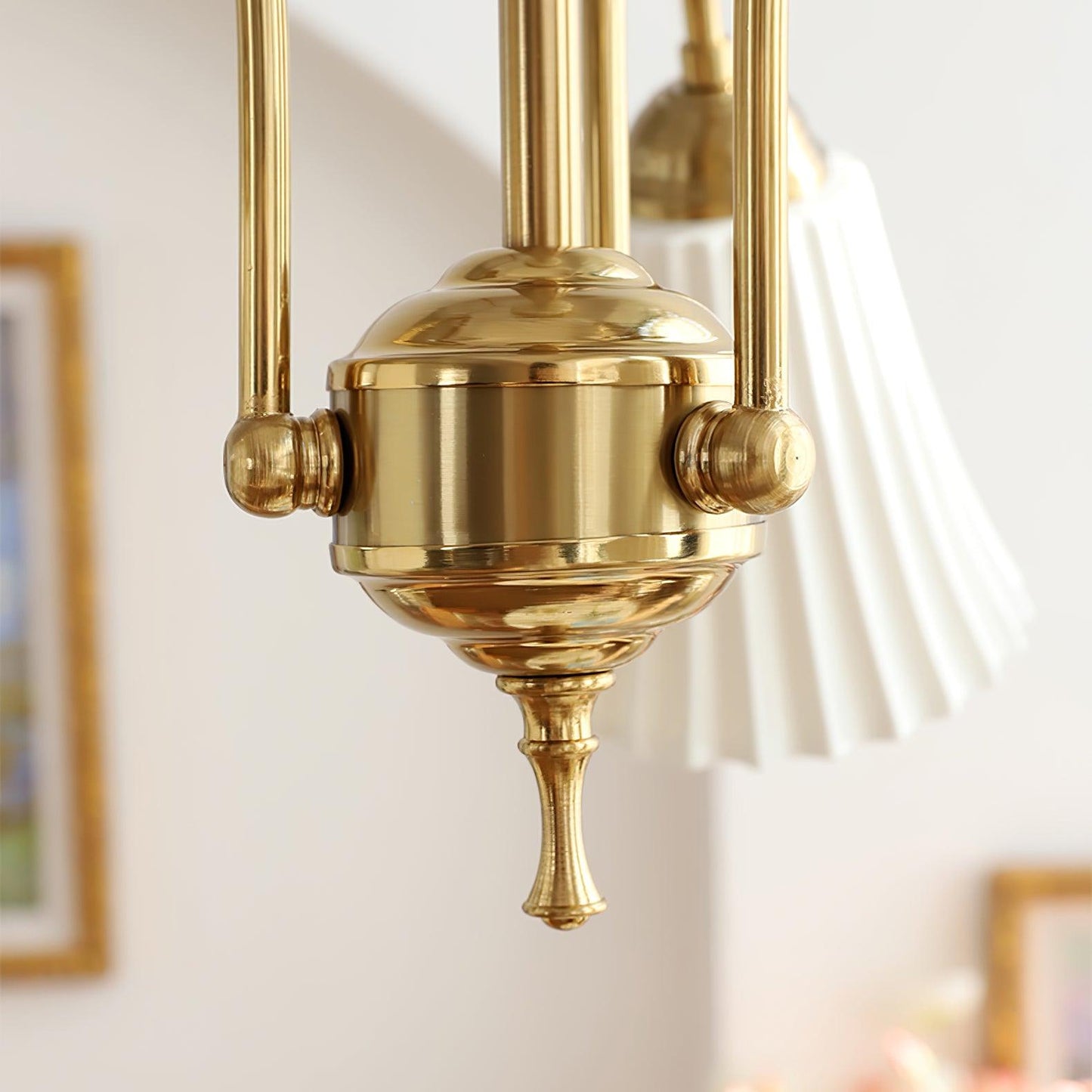 Medieval Ceramic Trumpet Chandelier - Elegant Design with Adjustable H