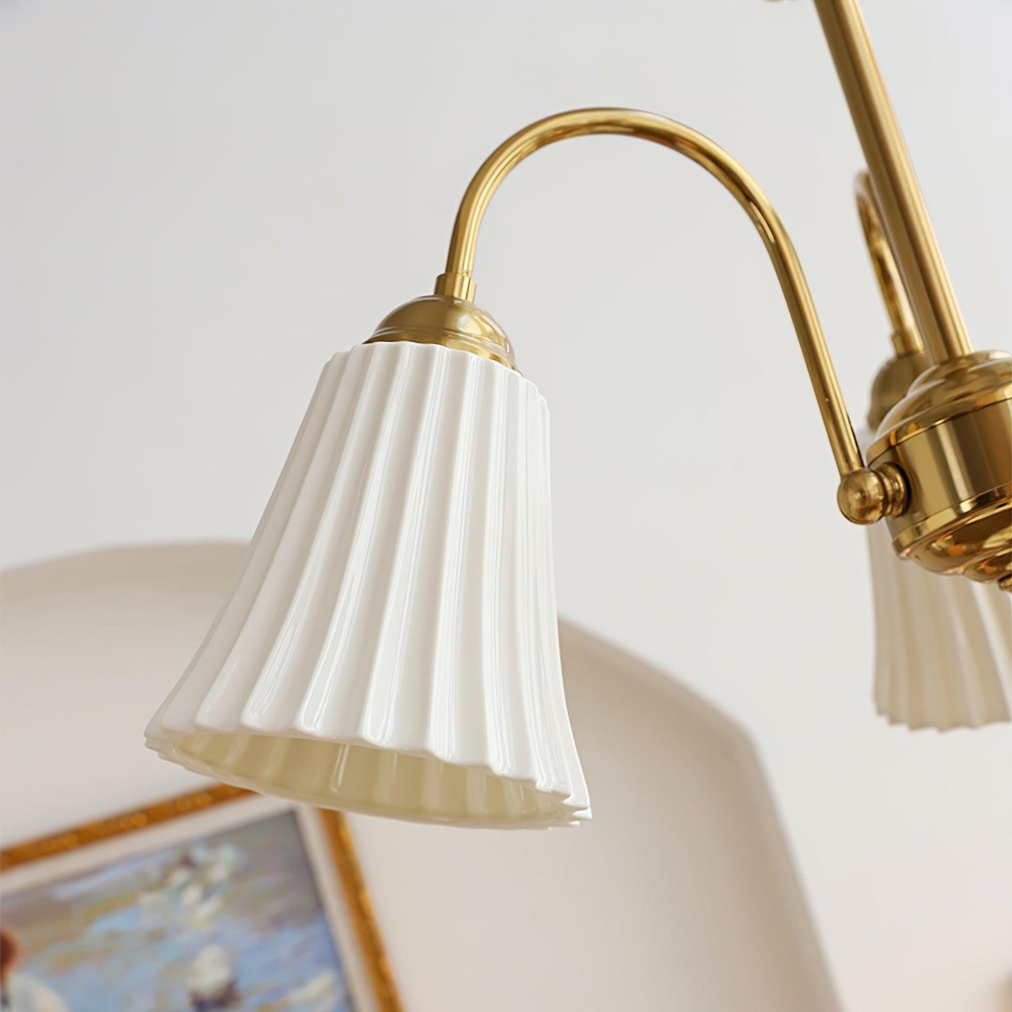 Medieval Ceramic Trumpet Chandelier - Elegant Design with Adjustable H