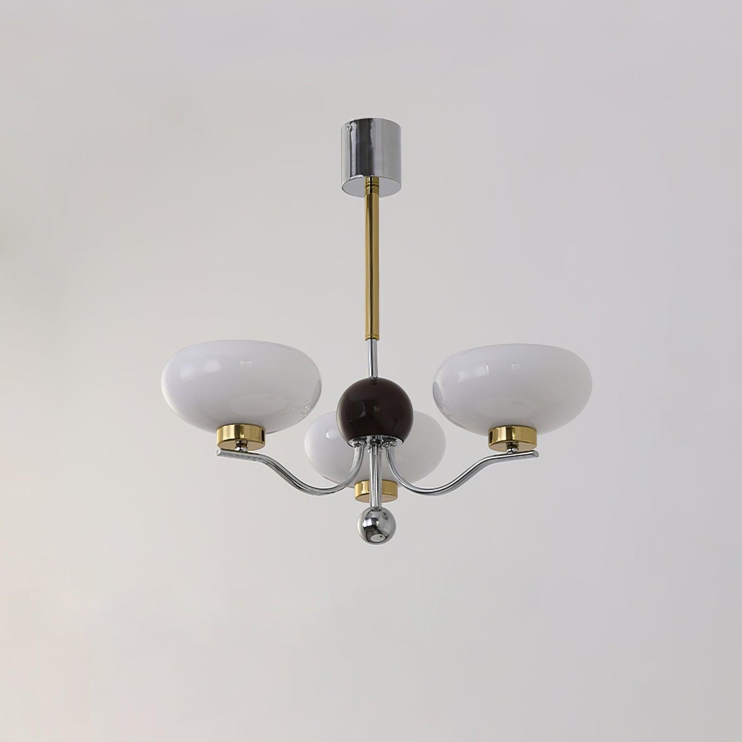 Gothic Glass Bowl Chandelier - Elegant Design with Adjustable Height