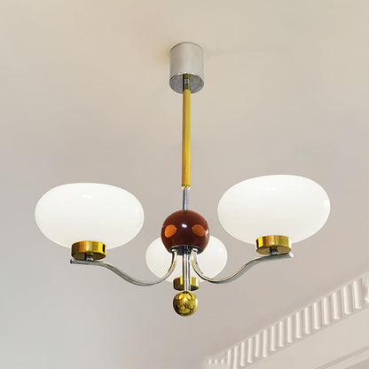 Gothic Glass Bowl Chandelier - Elegant Design with Adjustable Height
