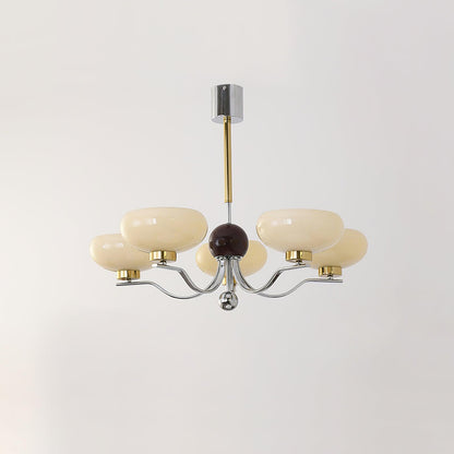 Gothic Glass Bowl Chandelier - Elegant Design with Adjustable Height