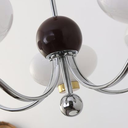 Gothic Glass Bowl Chandelier - Elegant Design with Adjustable Height