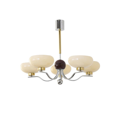 Gothic Glass Bowl Chandelier - Elegant Design with Adjustable Height