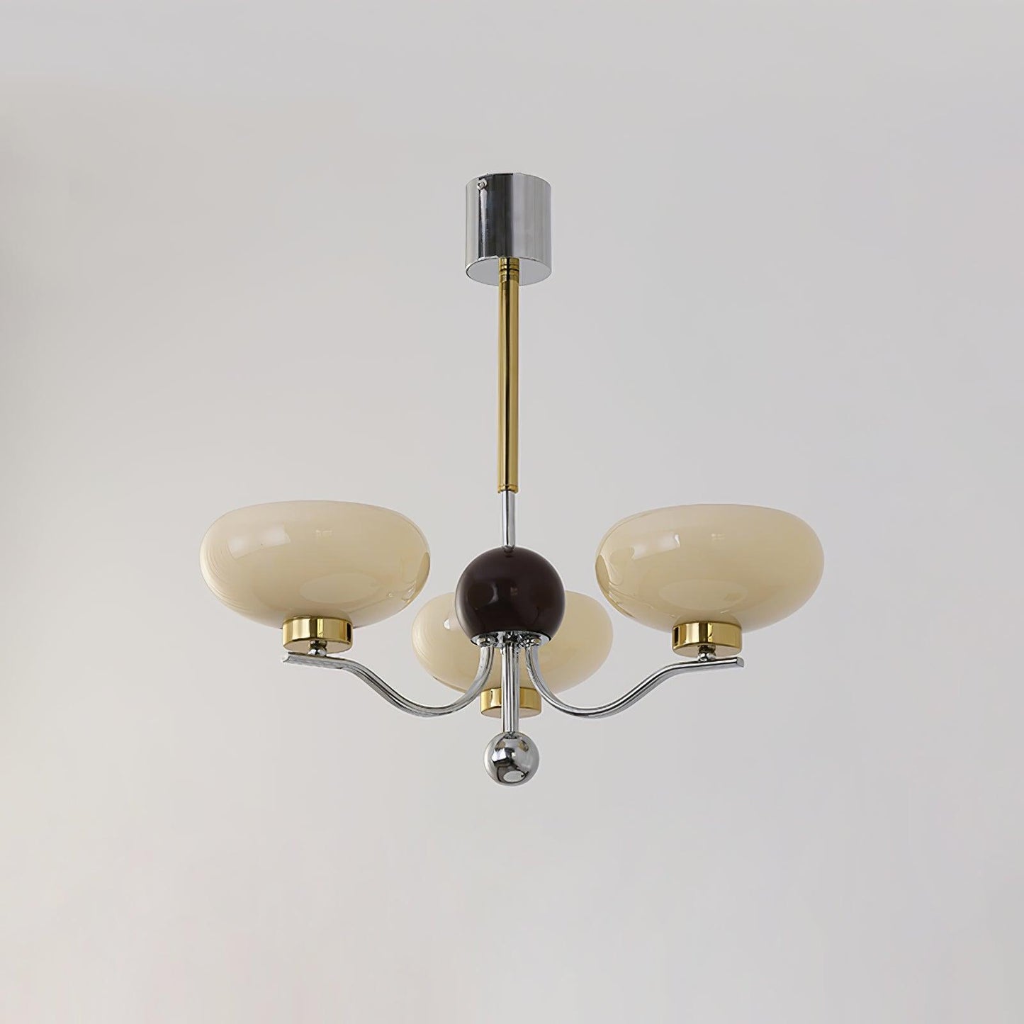 Gothic Glass Bowl Chandelier - Elegant Design with Adjustable Height