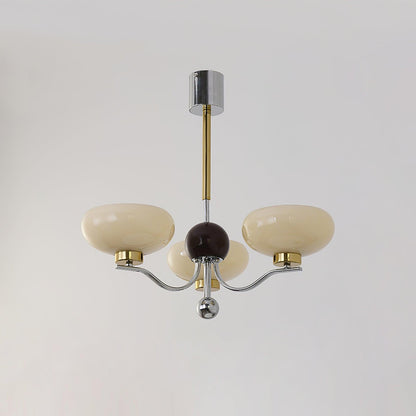 Gothic Glass Bowl Chandelier - Elegant Design with Adjustable Height