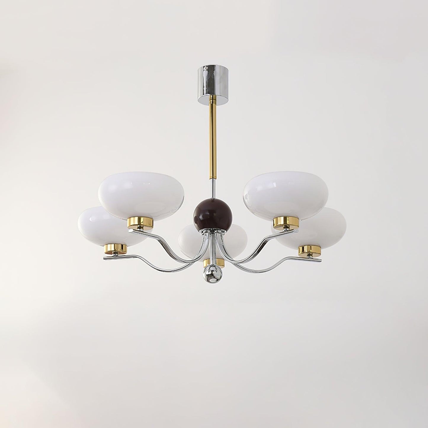 Gothic Glass Bowl Chandelier - Elegant Design with Adjustable Height