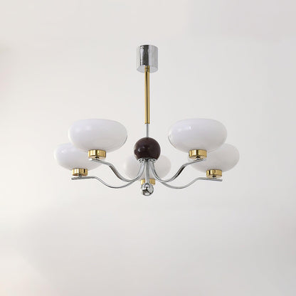 Gothic Glass Bowl Chandelier - Elegant Design with Adjustable Height