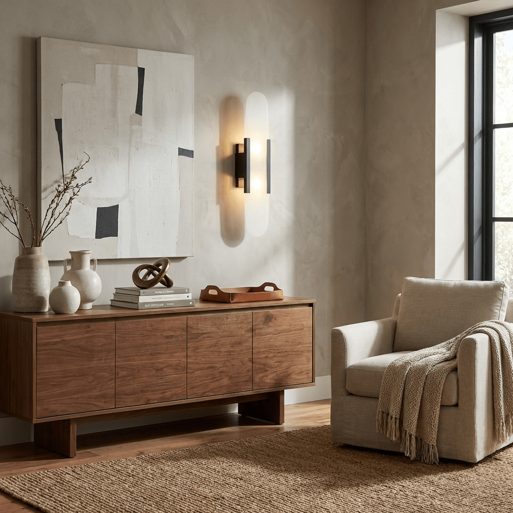 Oblong Alabaster Wall Sconce - Elegant Design, Soft Ambient Lighting