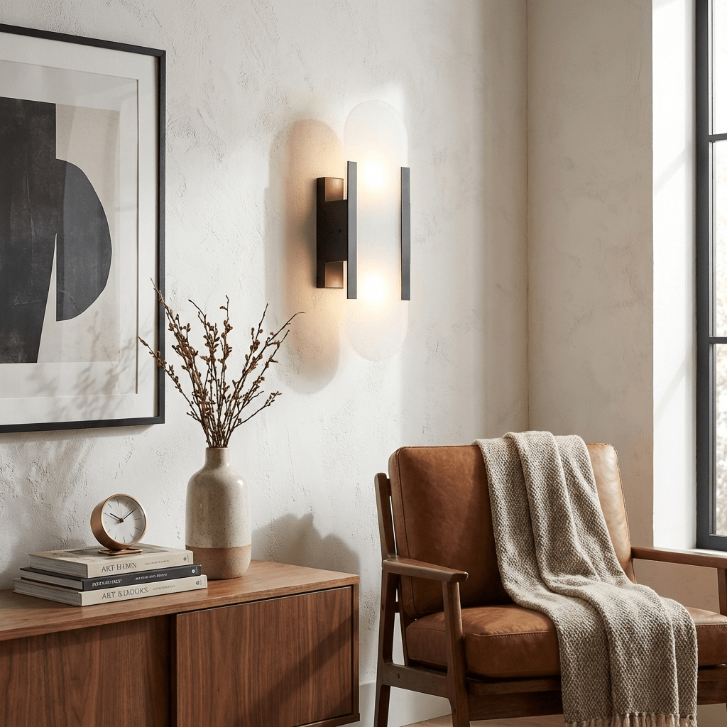 Oblong Alabaster Wall Sconce - Elegant Design, Soft Ambient Lighting