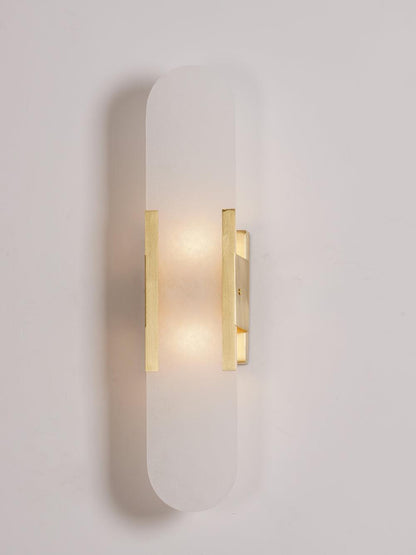 Oblong Alabaster Wall Sconce - Elegant Design, Soft Ambient Lighting