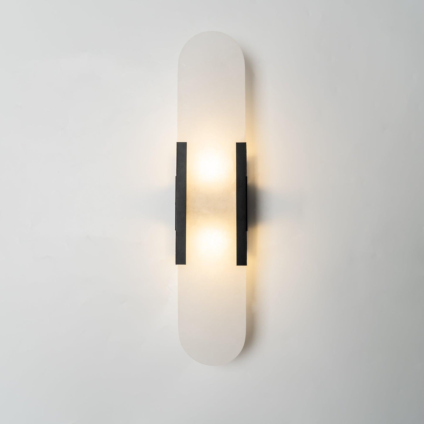 Oblong Alabaster Wall Sconce - Elegant Design, Soft Ambient Lighting