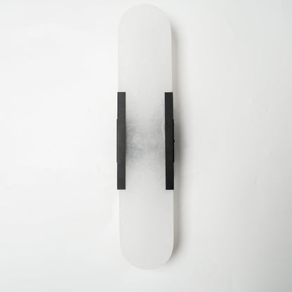 Oblong Alabaster Wall Sconce - Elegant Design, Soft Ambient Lighting