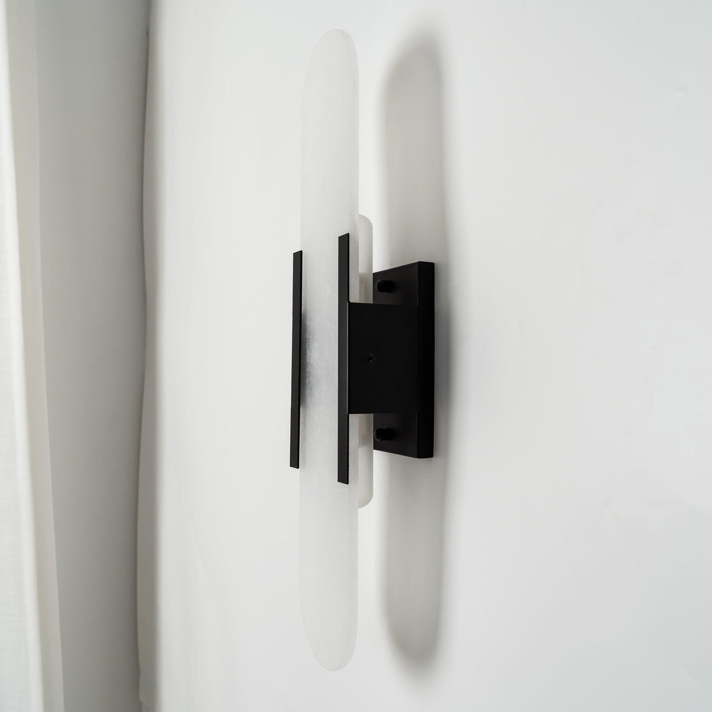 Oblong Alabaster Wall Sconce - Elegant Design, Soft Ambient Lighting