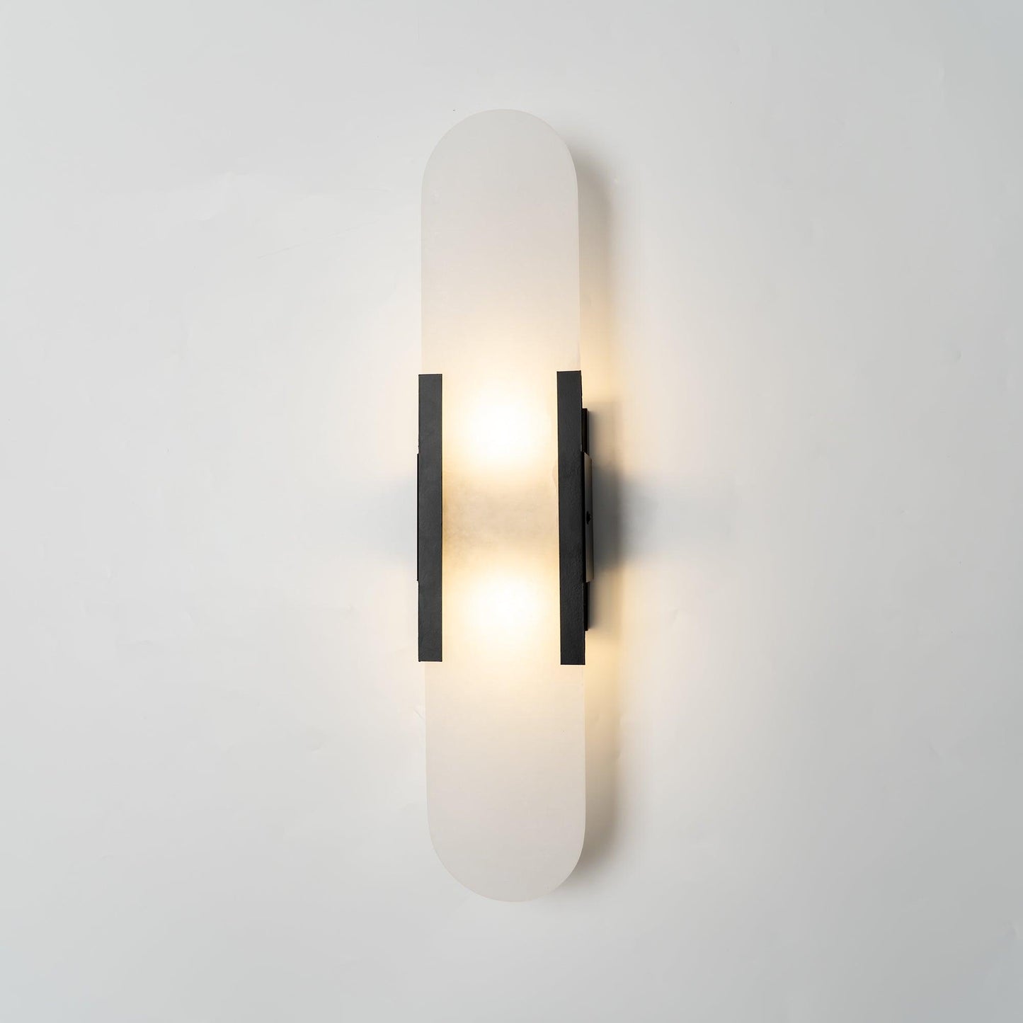 Oblong Alabaster Wall Sconce - Elegant Design, Soft Ambient Lighting