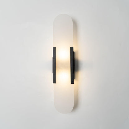 Oblong Alabaster Wall Sconce - Elegant Design, Soft Ambient Lighting