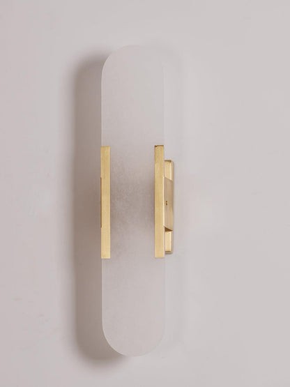 Oblong Alabaster Wall Sconce - Elegant Design, Soft Ambient Lighting