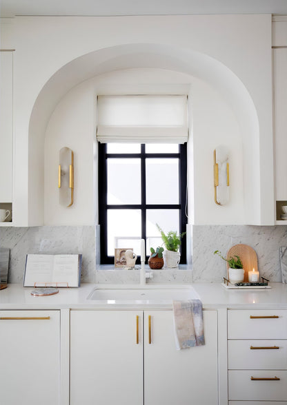Oblong Alabaster Wall Sconce - Elegant Design, Soft Ambient Lighting