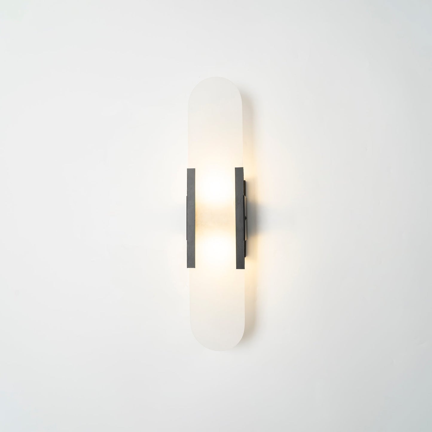 Oblong Alabaster Wall Sconce - Elegant Design, Soft Ambient Lighting