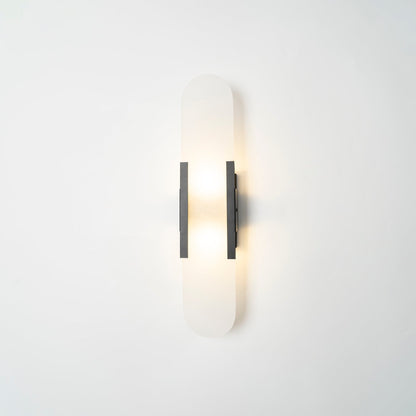 Oblong Alabaster Wall Sconce - Elegant Design, Soft Ambient Lighting
