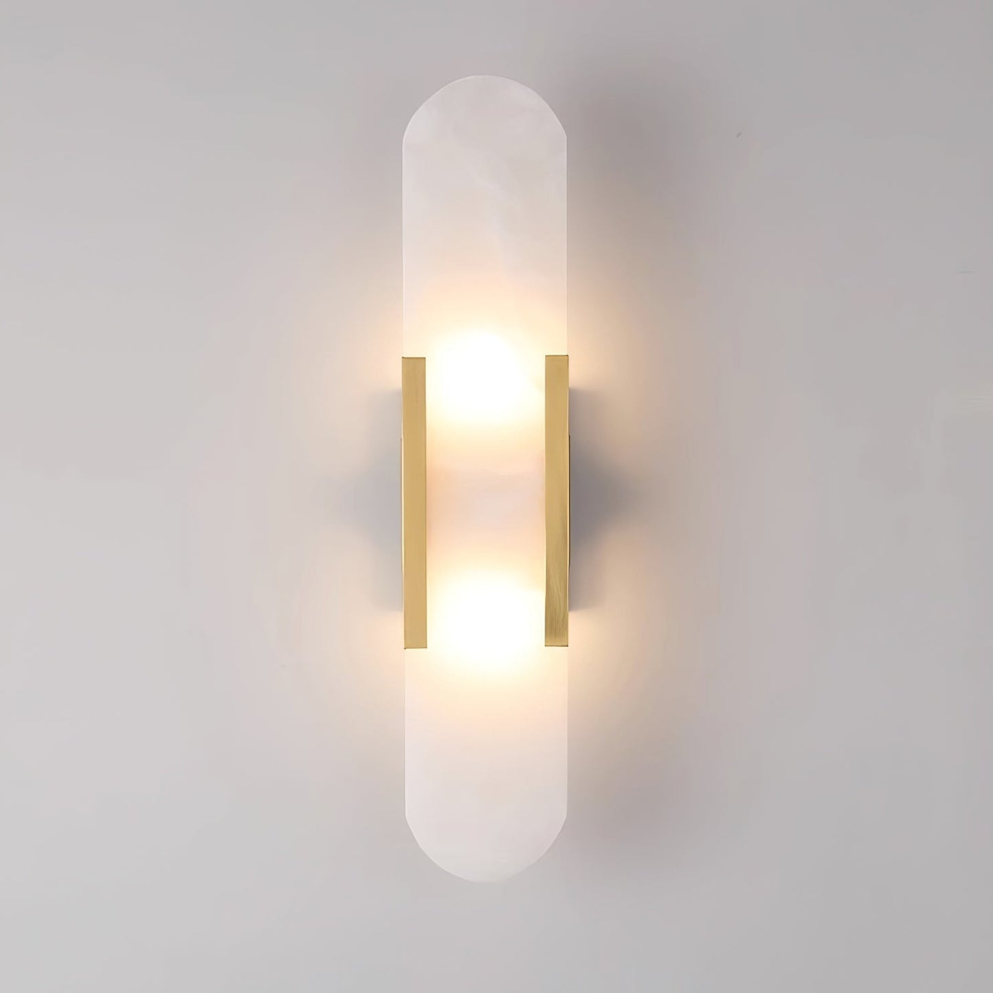 Oblong Alabaster Wall Sconce - Elegant Design, Soft Ambient Lighting
