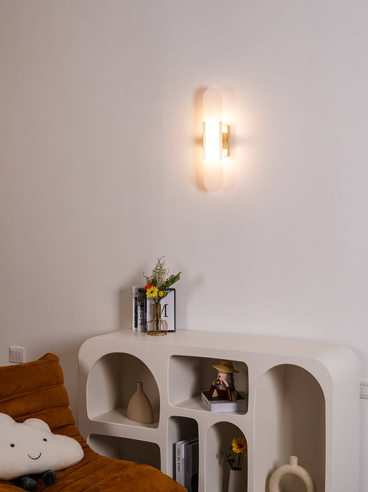 Oblong Alabaster Wall Sconce - Elegant Design, Soft Ambient Lighting