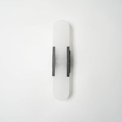 Oblong Alabaster Wall Sconce - Elegant Design, Soft Ambient Lighting