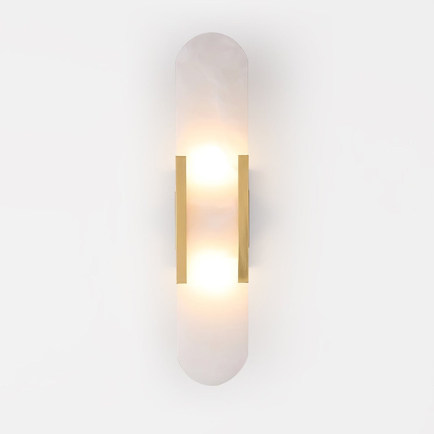Oblong Alabaster Wall Sconce - Elegant Design, Soft Ambient Lighting