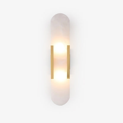 Oblong Alabaster Wall Sconce - Elegant Design, Soft Ambient Lighting