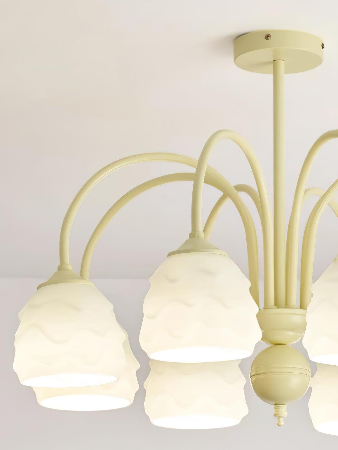Melting Ice Cream Chandelier - Unique Design, LED Lighting, Adjustable