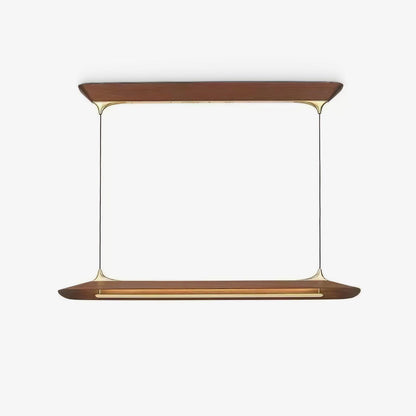 Mernoe Wooden Chandelier - Elegant Design with Adjustable Height & LED