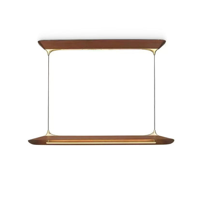 Mernoe Wooden Chandelier - Elegant Design with Adjustable Height & LED
