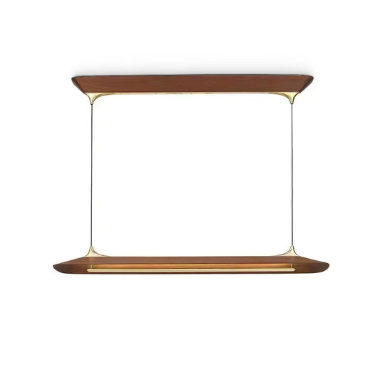 Mernoe Wooden Chandelier - Elegant Design with Adjustable Height & LED
