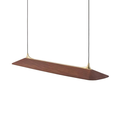 Mernoe Wooden Chandelier - Elegant Design with Adjustable Height & LED