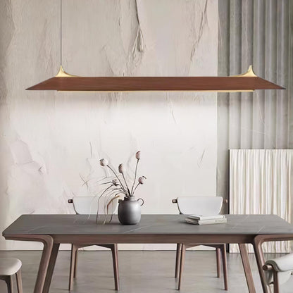 Mernoe Wooden Chandelier - Elegant Design with Adjustable Height & LED