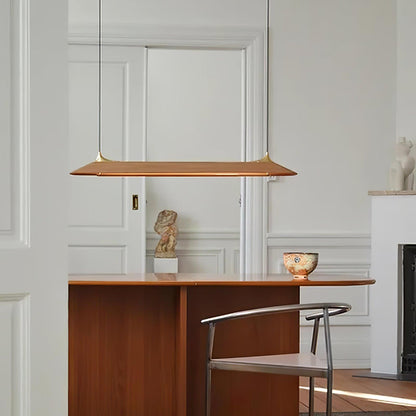 Mernoe Wooden Chandelier - Elegant Design with Adjustable Height & LED