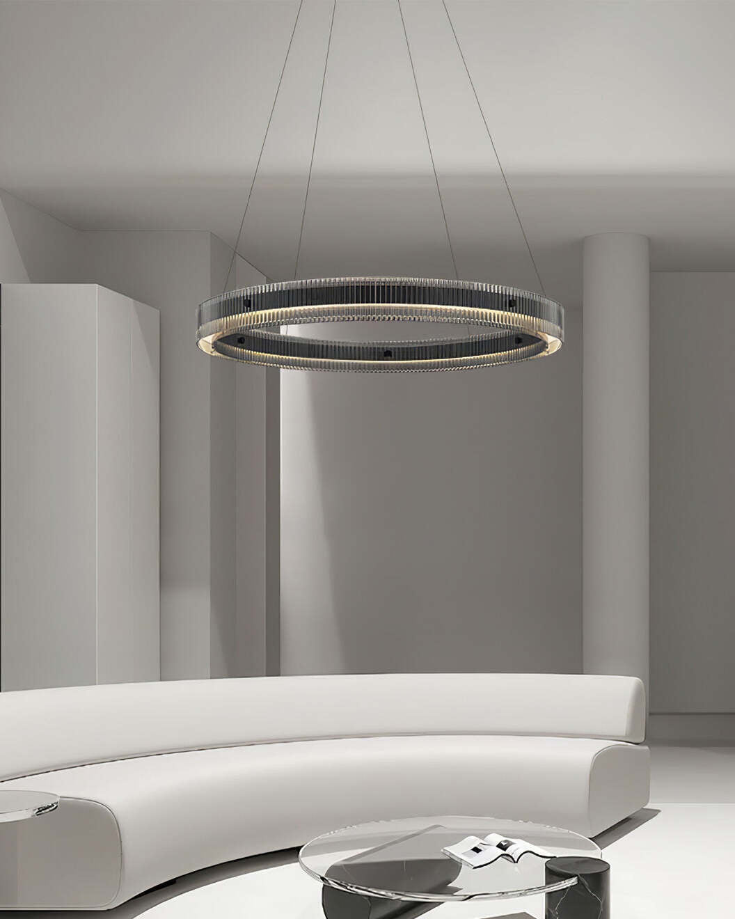 Merope Chandelier - Elegant Crystal Design with Adjustable Brightness